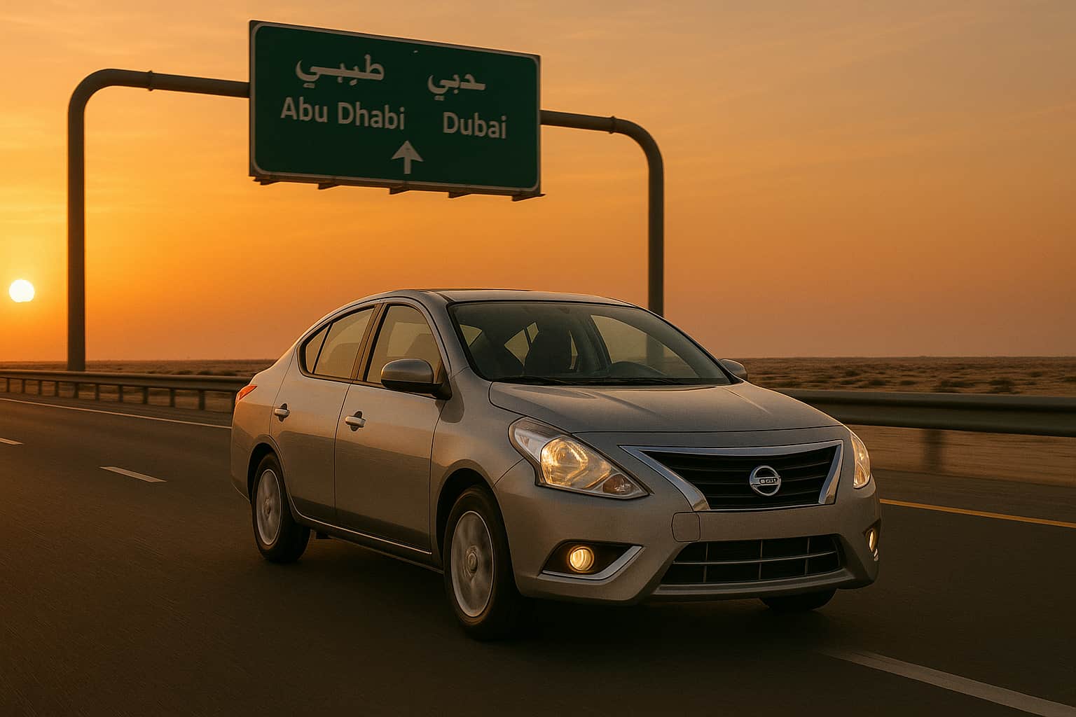 Car Hire Abu Dhabi to Dubai