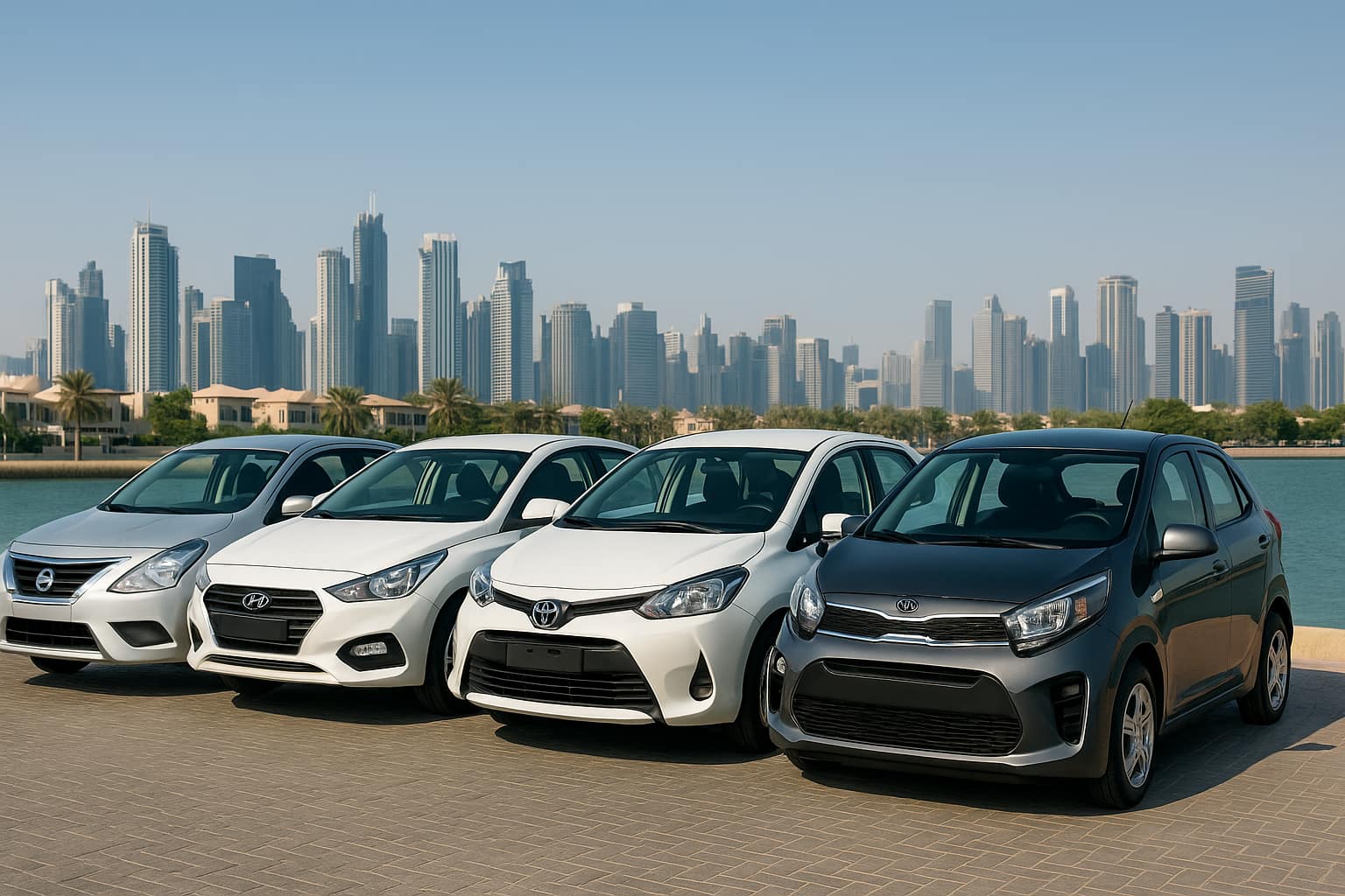 Popular cheap rental cars available for monthly plans in Dubai