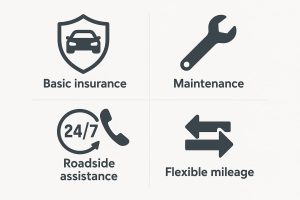 What’s included in a monthly cheap car rental in Dubai